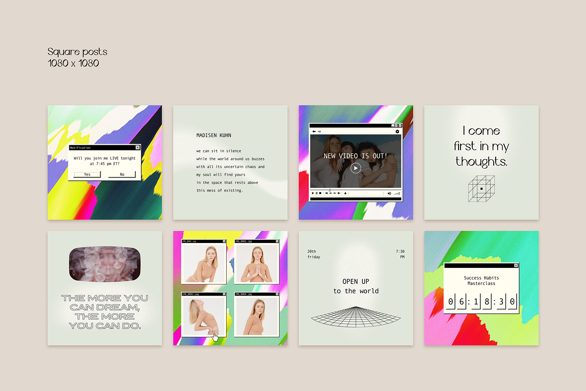 Instagram Colorful Template & Quotes, a Social Media Template by Bonumo (Photo 7 of 15)
