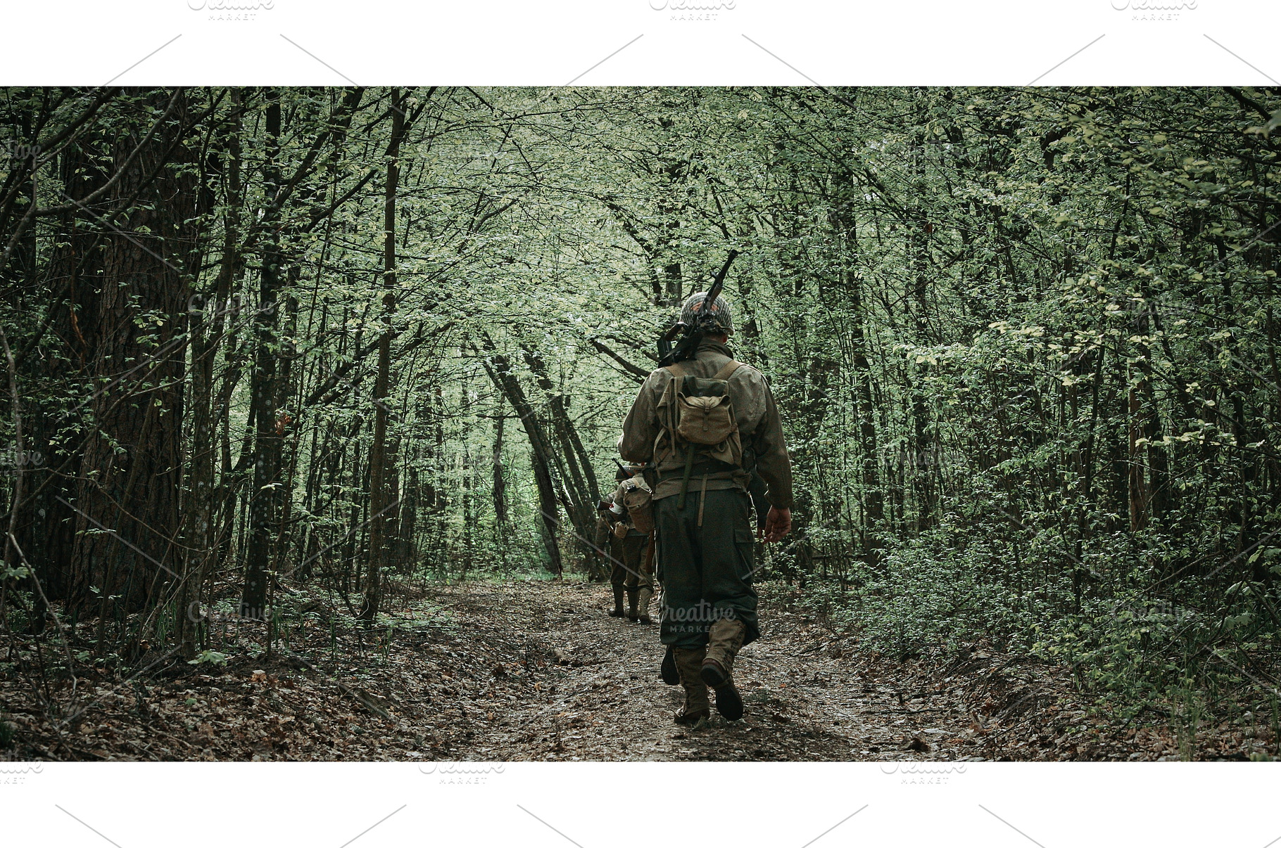 Soldier Walking on a Forest Path in, a Person Photo by Our Amazing World