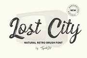 Lost City | Natural Retro Brush Font, a Script Font by Tigadestd Type (Thumbnail 1 of 7)