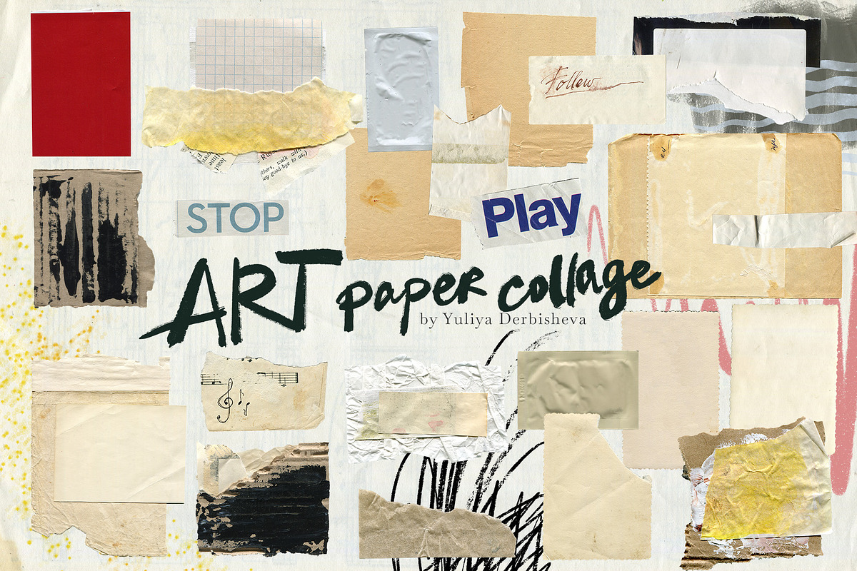 Art Paper collage element scraps, an Object Graphic by Yuliya Derbisheva (Photo 7 of 15)