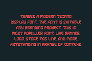 Trabes - Techno Font, a Sans Serif Font by QR Design Studio (Thumbnail 2 of 9)