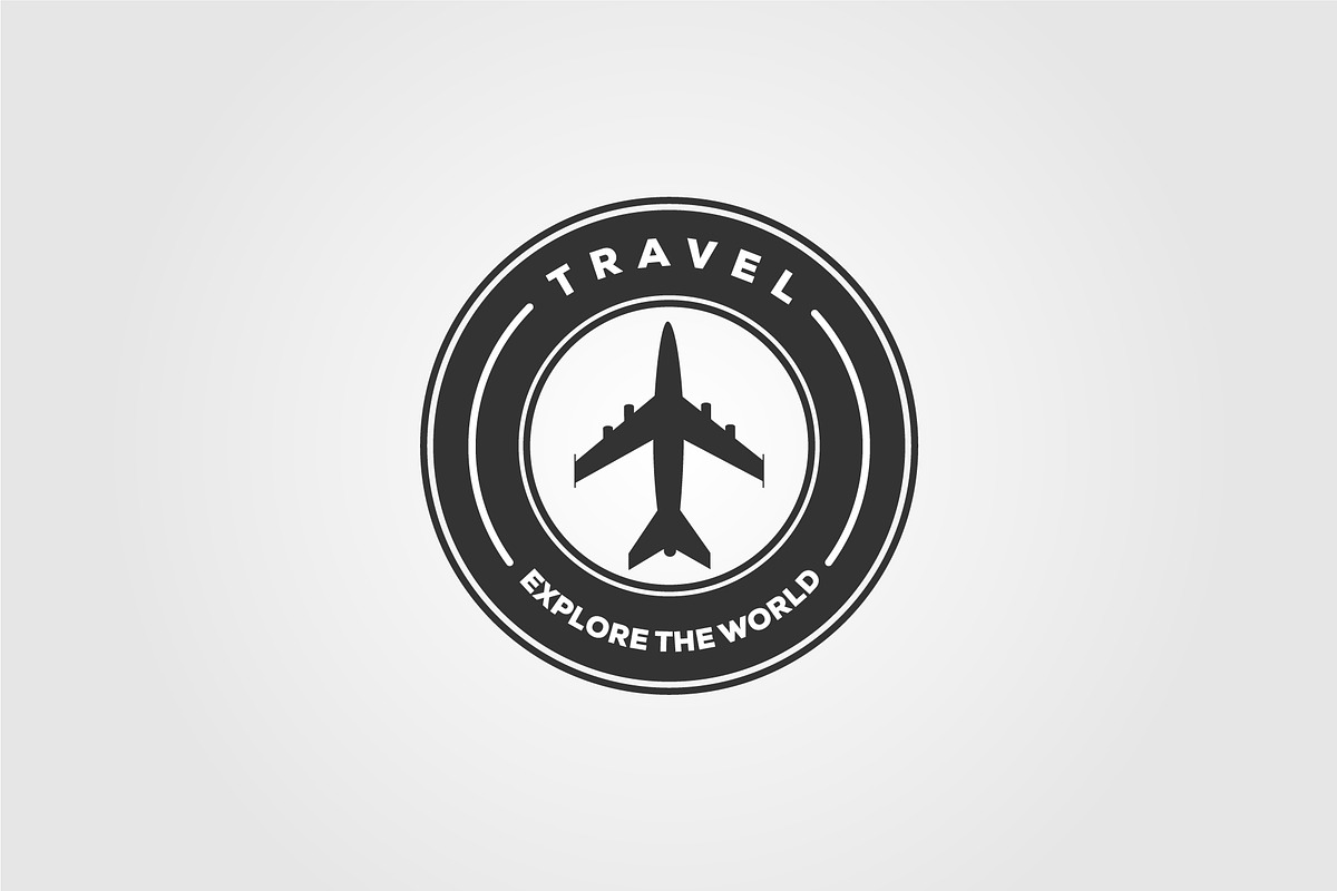 plane aeroplane, travel airline logo, a Transportation Illustration by Rizkaarishandy_shop