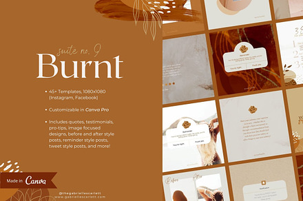 BURNT | Boho Social Media Templates
