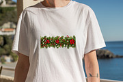 Christmas Border Garland Clipart, an Illustration by SVGArt (Thumbnail 7 of 8)