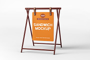 Sandwich Board Mockup, a Product Mockup by mockupbuys (Thumbnail 3 of 4)