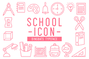 School Icon, a Symbol Font by Creative Keelik (Thumbnail 1 of 5)