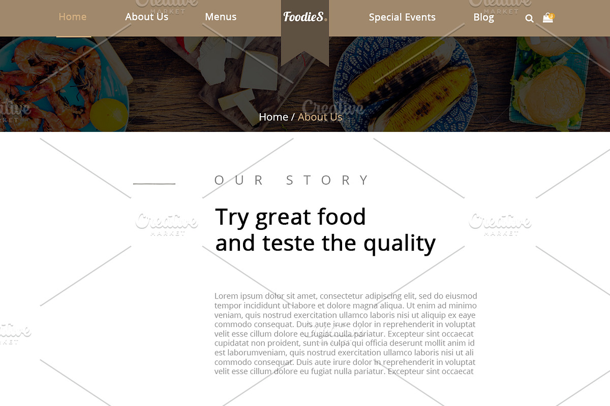 Foodies-Food&Restaurant PSD Template, a Websites & App Template by temRam (Photo 11 of 33)