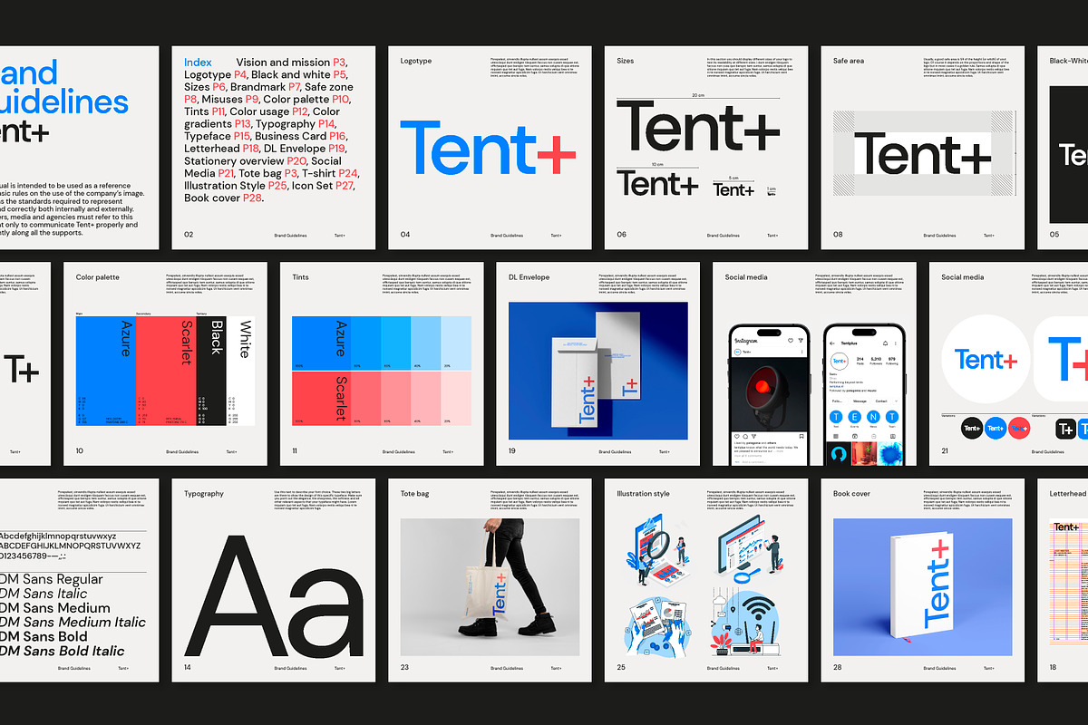 Square Brand Guideline Template, a Presentation Template by Fucina™ (Photo 4 of 11)