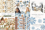 Winter & Christmas Mega Bundle 2000+, a Seasonal Illustration by PeDe Designs (Thumbnail 4 of 18)