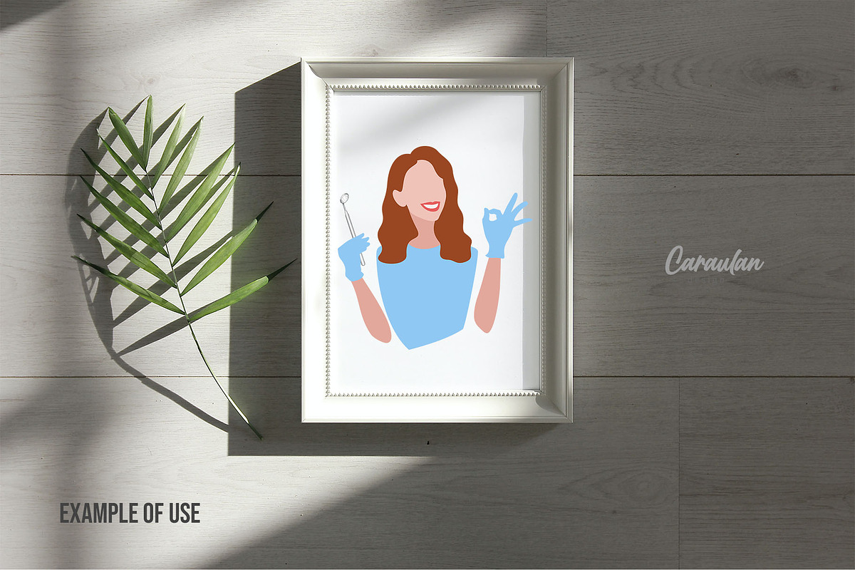 Dentistry Clipart Set, a Healthcare Illustration by Serghei Caraulan (Photo 3 of 7)