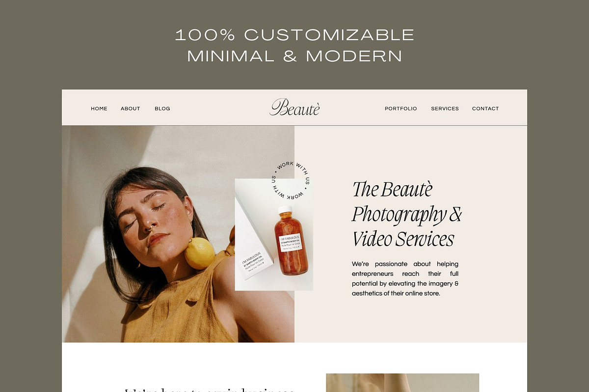 Beautè - Showit Website Template, a Templates & Theme by Studio Zash (Photo 2 of 8)
