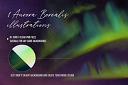 Aurora Borealis-Watercolor overlays, a Texture Illustration by ❤️ KiraSolly (Thumbnail 3 of 7)