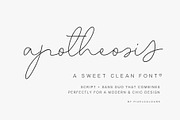 Script Font Apotheosis, a Script Font by pixelcolours (Thumbnail 1 of 15)