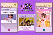 Y2K Instagram Posts & Stories, a Social Media Template by Andrew Skoch Design (Thumbnail 4 of 12)