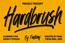 Hardbrush–Handwritten Brush Typeface