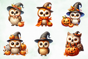 Halloween Fall Cute Owl Sublimation, an Illustration by Creative Art (Thumbnail 3 of 4)