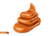 Fudge sweet caramel realistic vector, a Decorative Illustration by Allevinatis Studio (Thumbnail 3 of 5)