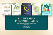 Eid Mubarak Printable Planner Card, a Card Template by Snapybiz (Thumbnail 4 of 6)