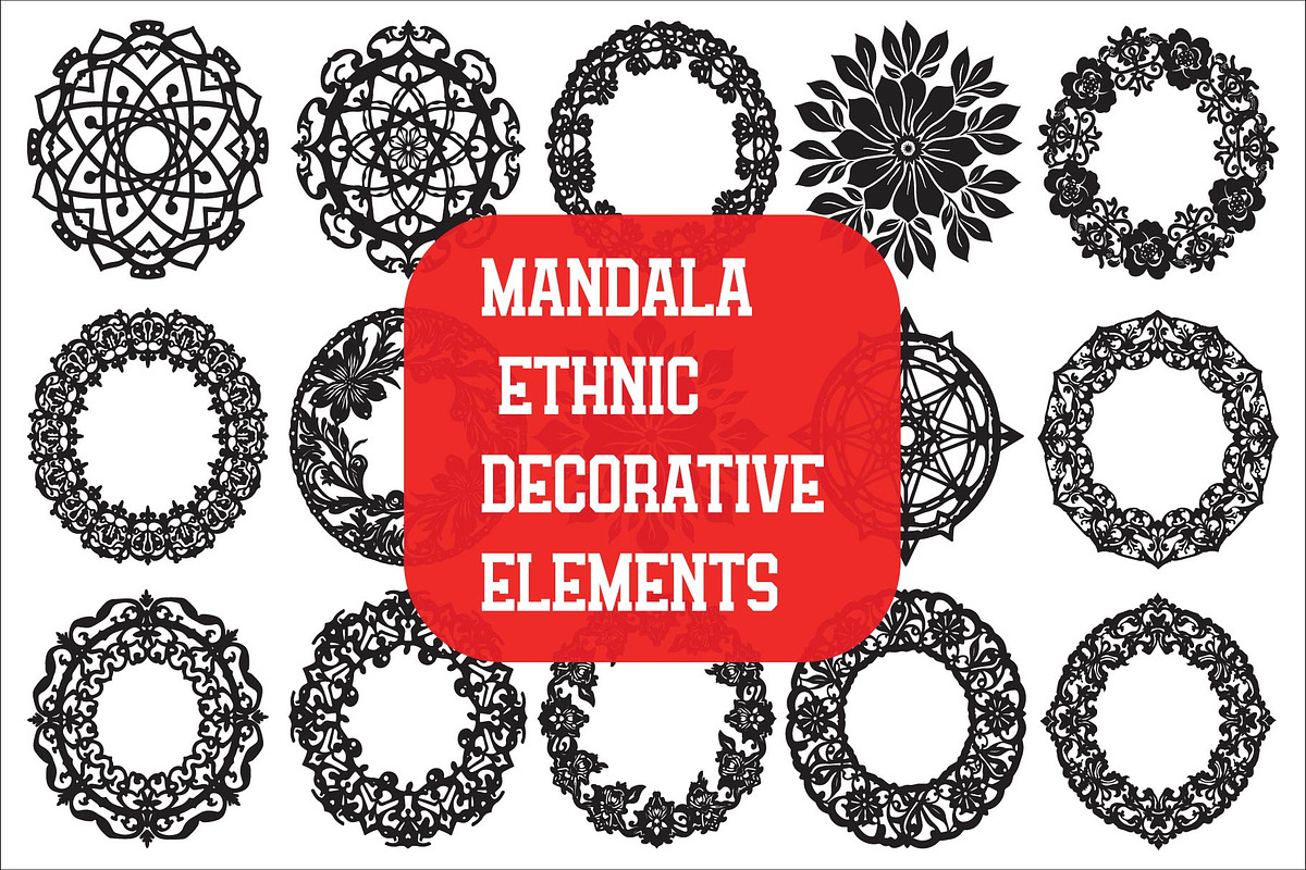 Mandala Frame with Abstract Floral, an Illustration by Amazin_art (Photo 1 of 16)