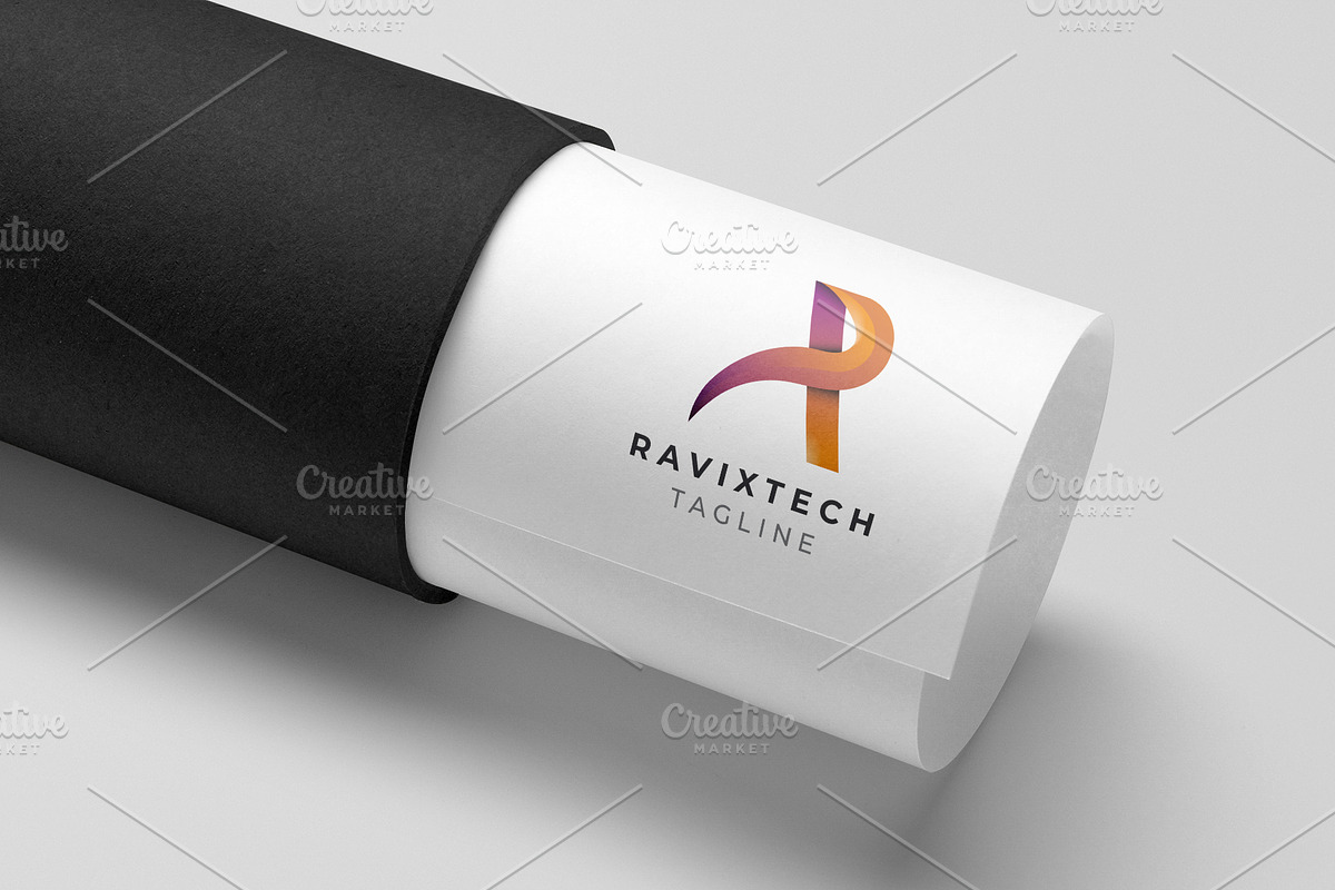 Modern Gradient R Letter Logo, a Branding & Logo Template by MadeByShahbaz (Photo 4 of 4)