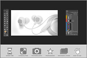 In-Ear Headphones PSD mockup, a Mockup by Bruno's Shop (Thumbnail 3 of 4)