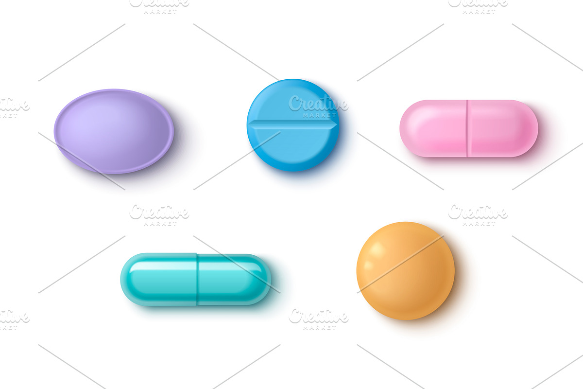 Colorful pharmaceutical set, an Object Illustration by art PVP - market