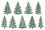 Snowy Pine Tree SVG PNG Bundle, a Seasonal Illustration by Kusumaillustration (Thumbnail 12 of 14)