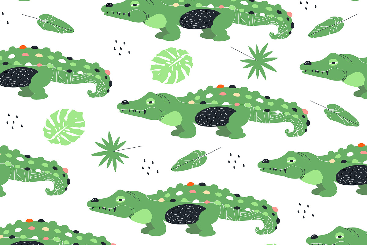 Seamless zoo patterns, a Pattern Graphic by narinadraban (Photo 6 of 11)