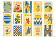 Food Mediterranean Retro Poster, an Illustration by Imaginary Party (Thumbnail 2 of 9)