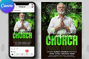 Praise & Worship Church Flyer Canva, a Flyer Template by Psd Templates (Thumbnail 1 of 3)