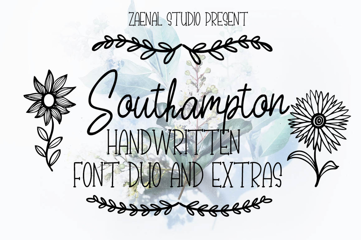 Southampton, a Script Font by Zaenal Studio (Photo 1 of 13)