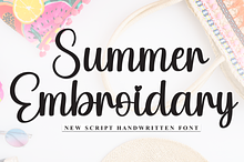 Summer Embroidary | Script Font