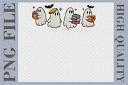 Bookish Ghosts Halloween PNG, a Graphic by olgasallom (Thumbnail 1 of 3)