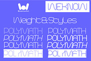 Polymath Font, a Sans Serif Font by weknow (Thumbnail 7 of 8)