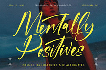 Mentally Positives Bold Brush Font