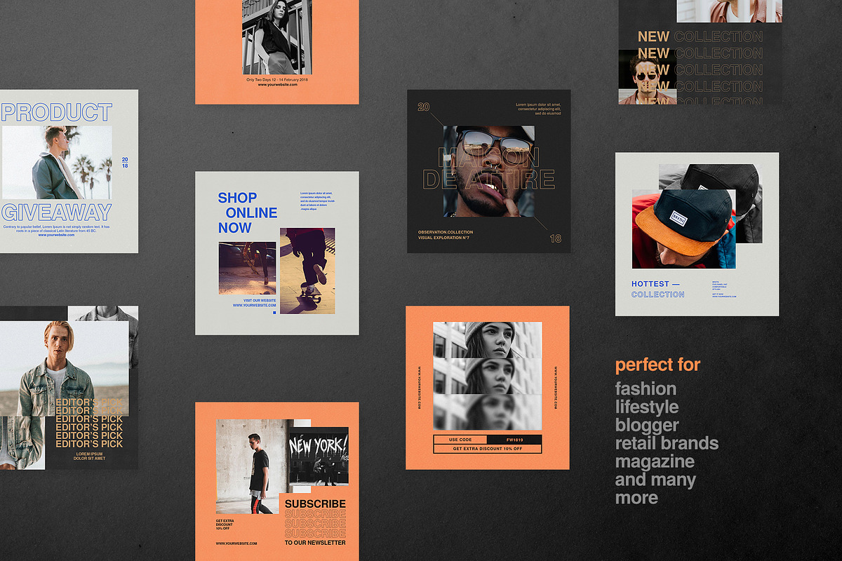 Instagram Bundle - Streetwear, a Social Media Template by muhisya (Photo 7 of 10)
