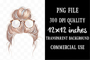 Messy Bun Clip-art, an Illustration by Designking (Thumbnail 4 of 5)