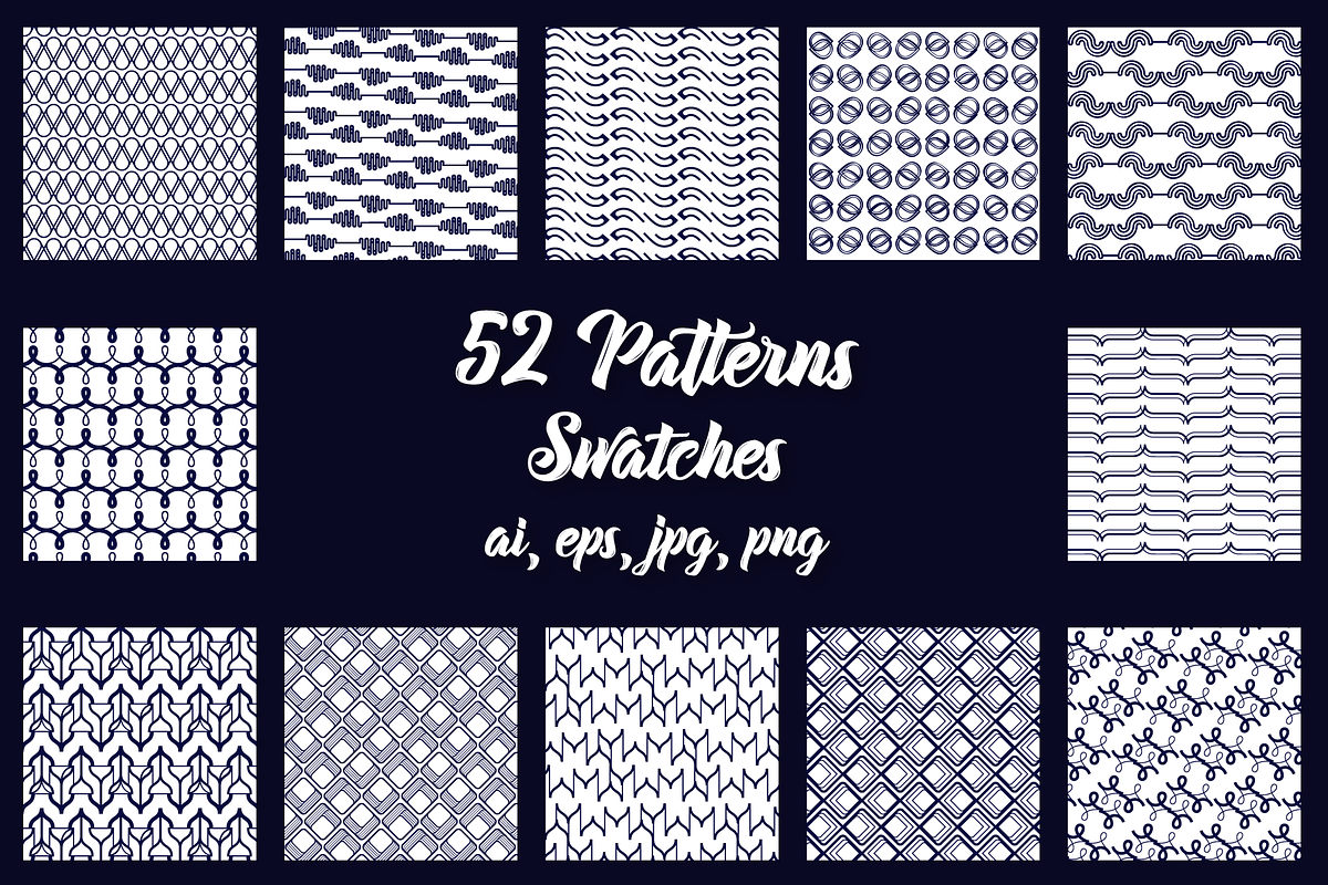 52 Seamless patterns, a Pattern Graphic by Graphic patterns (Photo 1 of 10)