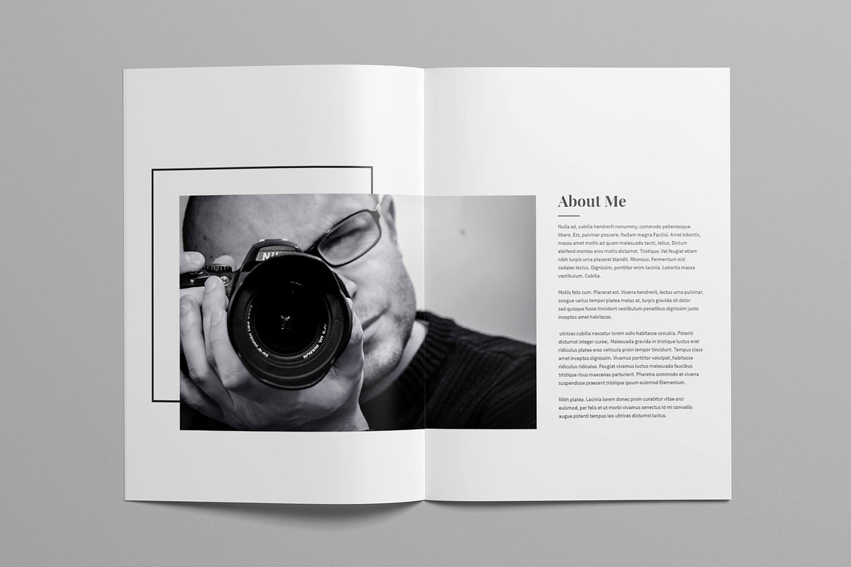 Photography Portfolio Template, a Magazine Template by Divergent Studio (Photo 2 of 8)