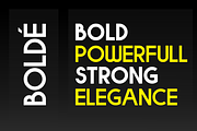 BOLDE, a Sans Serif Font by figuree studio (Thumbnail 3 of 8)