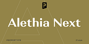Alethia Next, a Sans Serif Font by Pepper Type (Thumbnail 1 of 14)