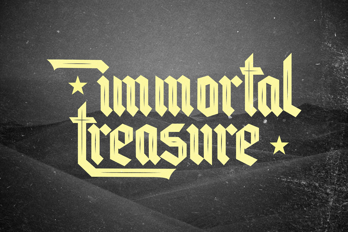 Lightbound - Blackletter Kufic Font, a Blackletter Font by Flawless And Co (Photo 8 of 11)