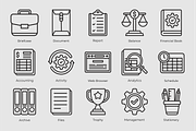 Business and Finance Icons, an Outline Icon by Tekuni (Thumbnail 4 of 6)