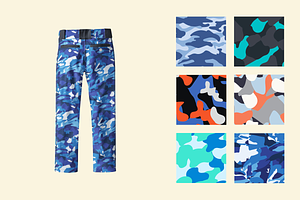 Seamless Camouflage Vector Patterns