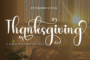 Thanksgiving, a Handwritten Font by FreshTypeINK (Thumbnail 1 of 8)