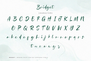 Bridget - Modern Script Font