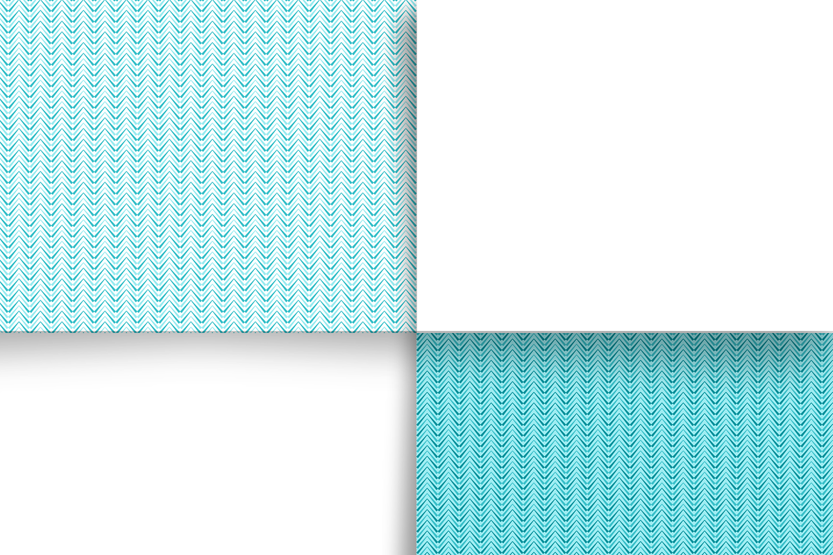 Turquoise Stripe Seamless Design Set, a Pattern Graphic by Earley Bird Design Studio (Photo 8 of 8)