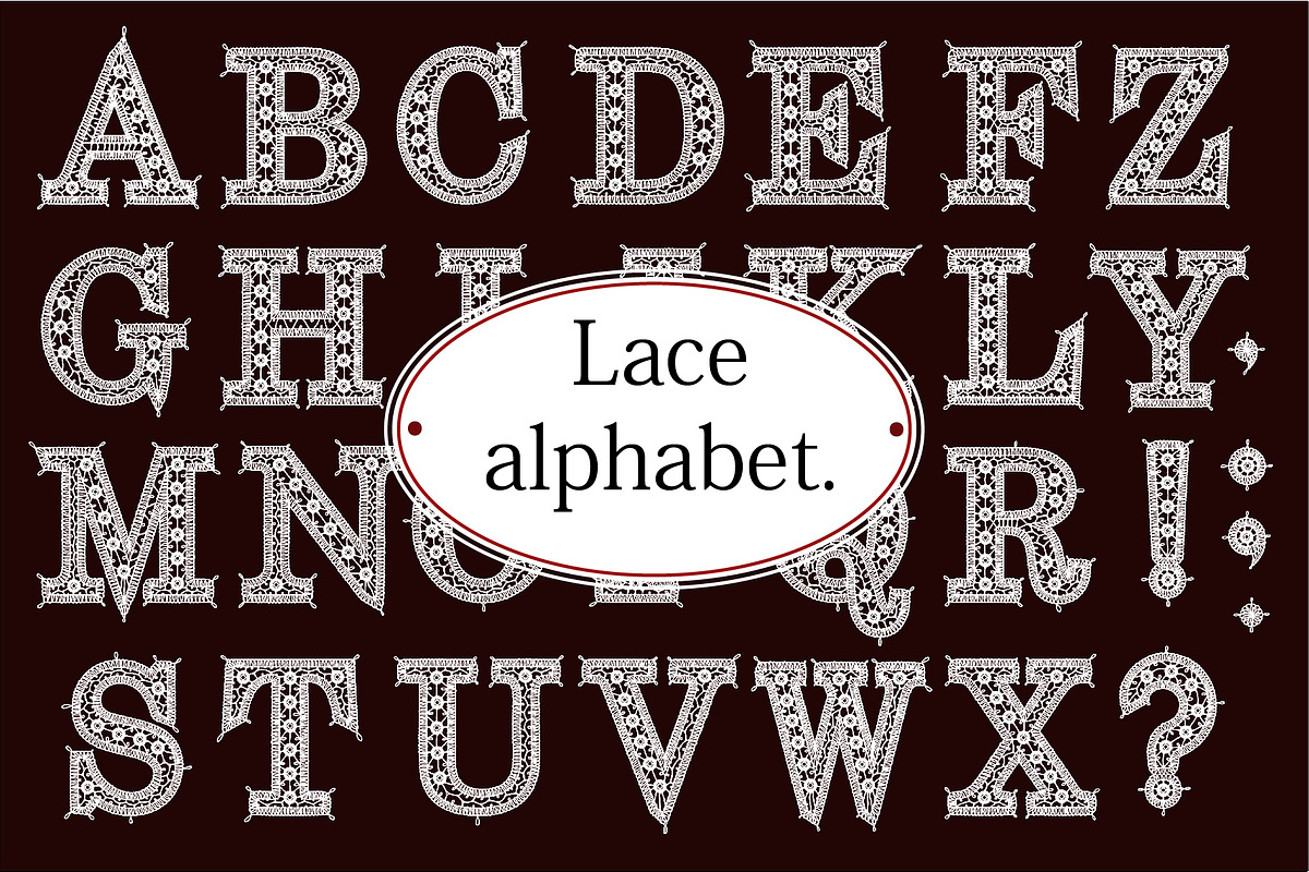 Lace alphabet., an Icon by Ajuga (Photo 1 of 10)