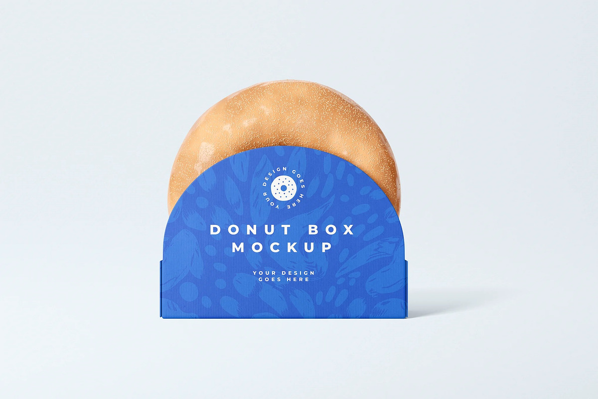 Donut Box Mockup, a Product Mockup by zpackcreative (Photo 1 of 4)
