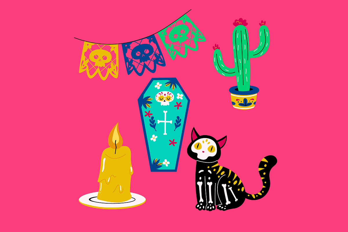 Dia De Los Muertos Illustration, an Illustration by graphicook